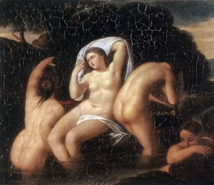 Алексей Егоров. Картина «Купальщицы», 1834