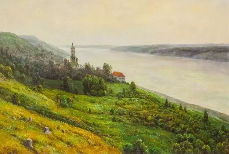 Исаак Левитан. Картина «Вечер. Золотой Плес», 1889