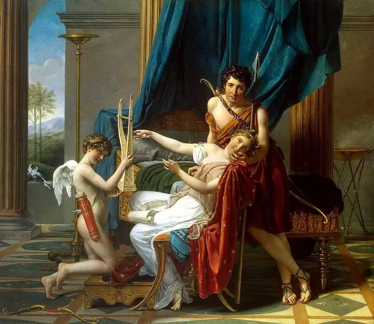Неоклассицизм. Жак-Луи Давид. «Сафо и Фаон», 1809 Неоклассицизм. Жак-Луи Давид. «Сафо и Фаон», 1809
