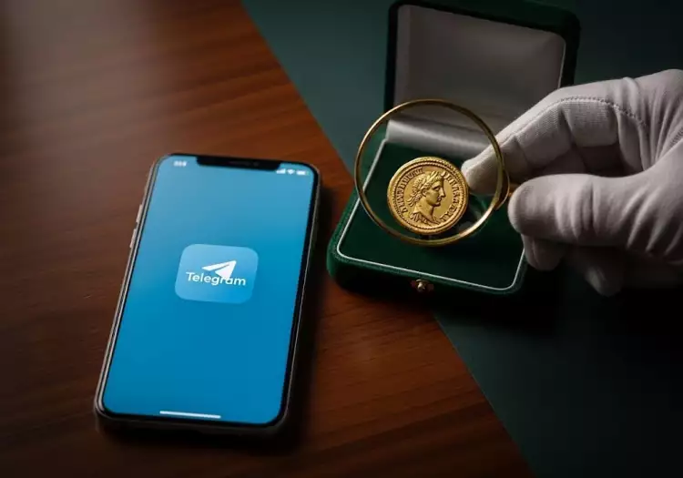 Пример профессионально сфотографированной коллекционной монеты для аукциона