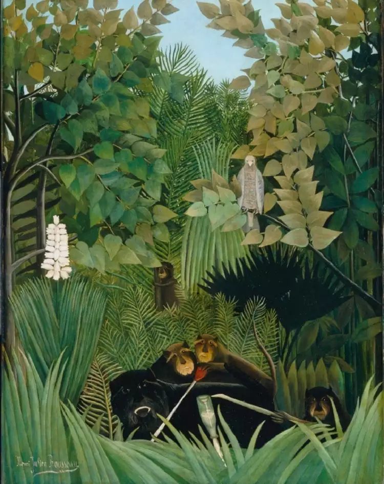 Анри Руссо. «Веселые шутники (обезьяны)»