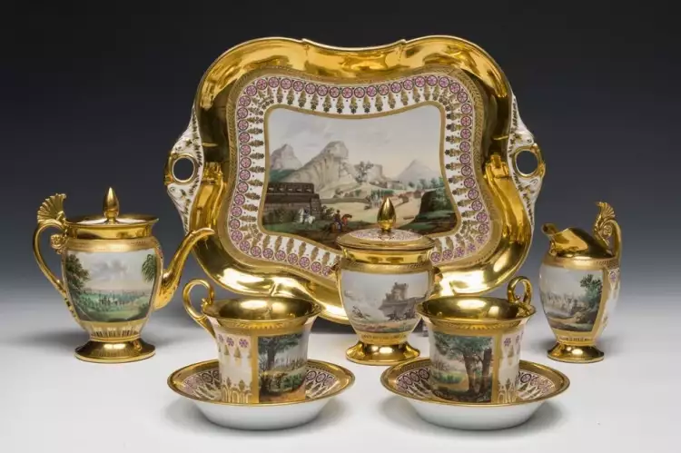 Юсуповский фарфор. Сервиз, посвященный русско-турецкой войне, 1831 г. (собрание ГРМ)