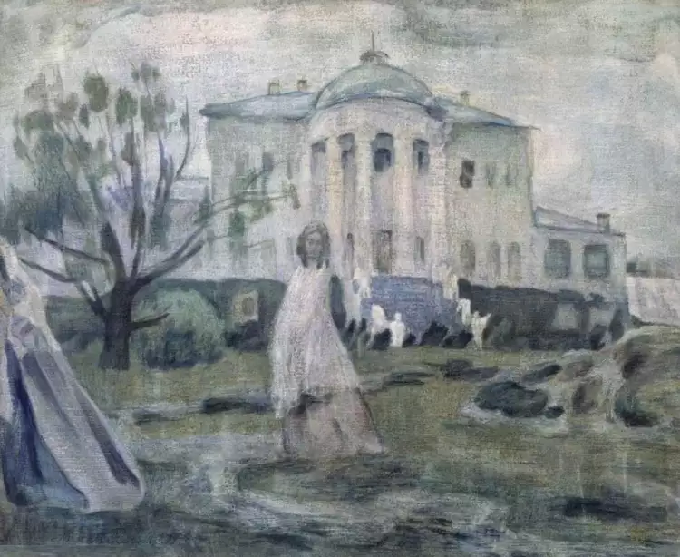 Виктор Борисов-Мусатов. Картина «Призраки», 1903