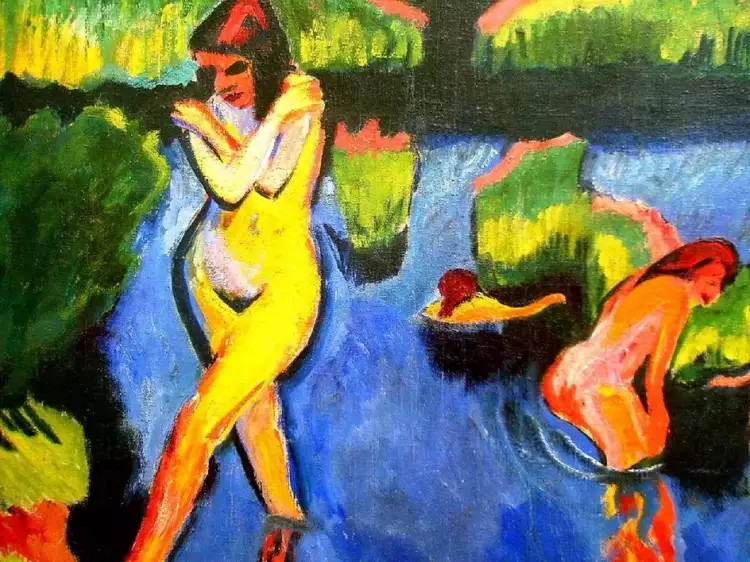 Макс Пехштейн. «Берег озера», 1910