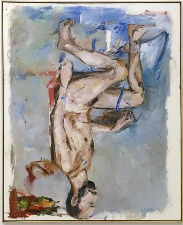 Георг Базелиц. Картина «Обнаженный»