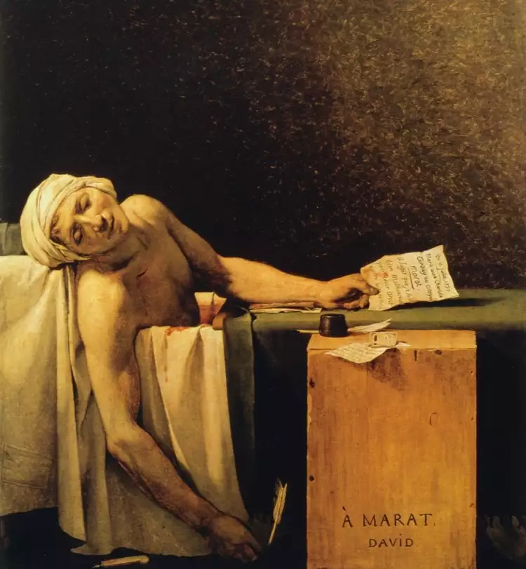 Classicism. Jacques-Louis David. The Death of Marat, 1793 Classicism. Jacques-Louis David. The Death of Marat, 1793