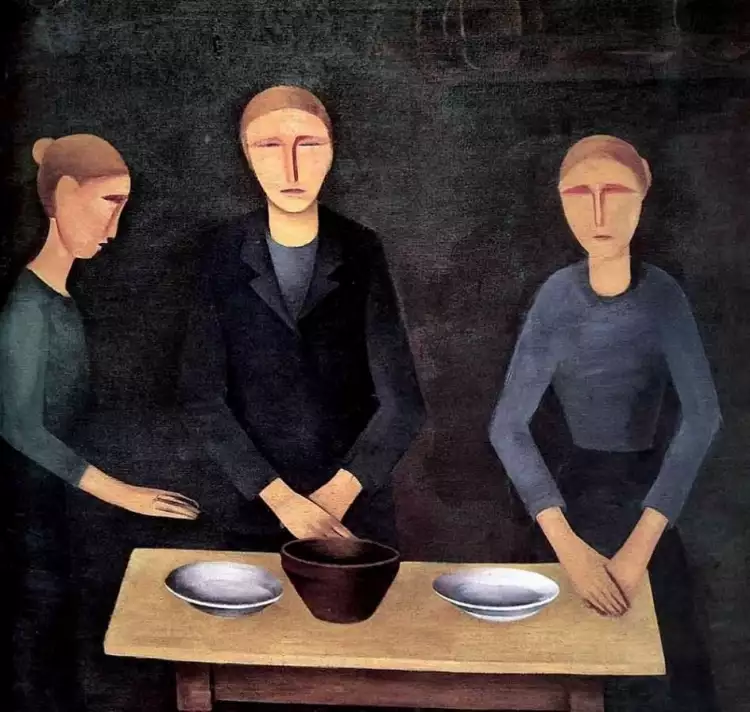 Художники-жертвы сталинских репрессий. Древин. Ужин