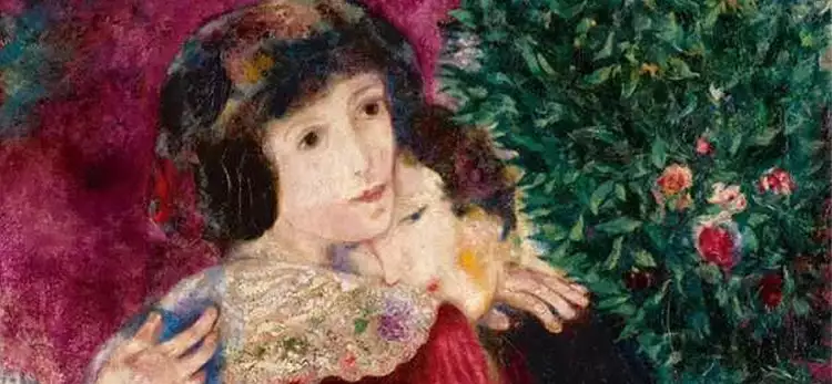 Самые дорогие картины русских художников. Шагал, «Влюбленные»