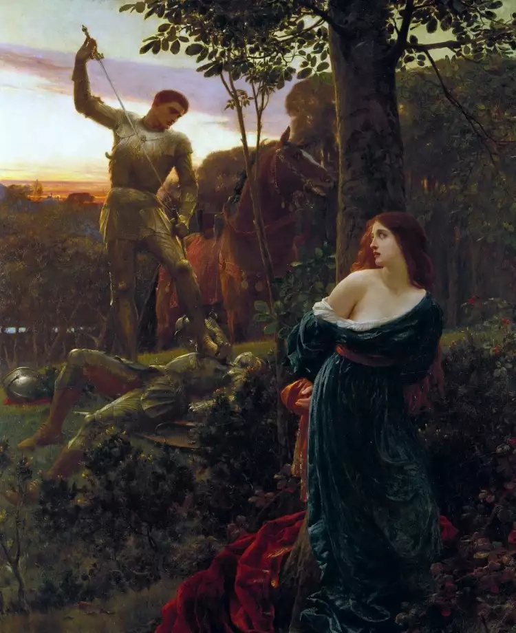 Фрэнк Дикси. Картина «Рыцарский подвиг», 1885