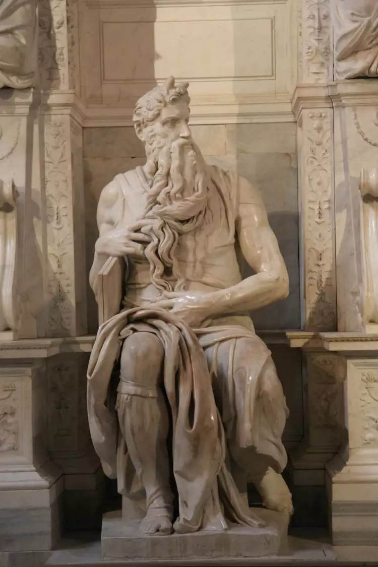 Skulptur. Michelangelo. Moses, 1515