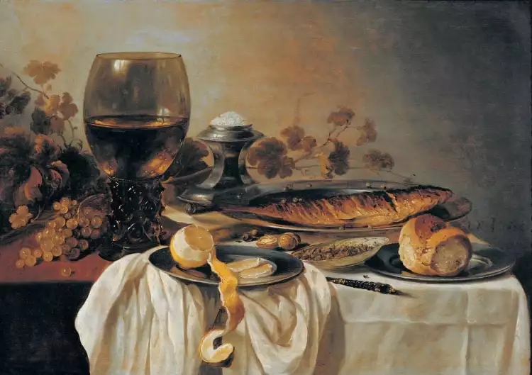 Питер Клас. «Завтрак», 1646