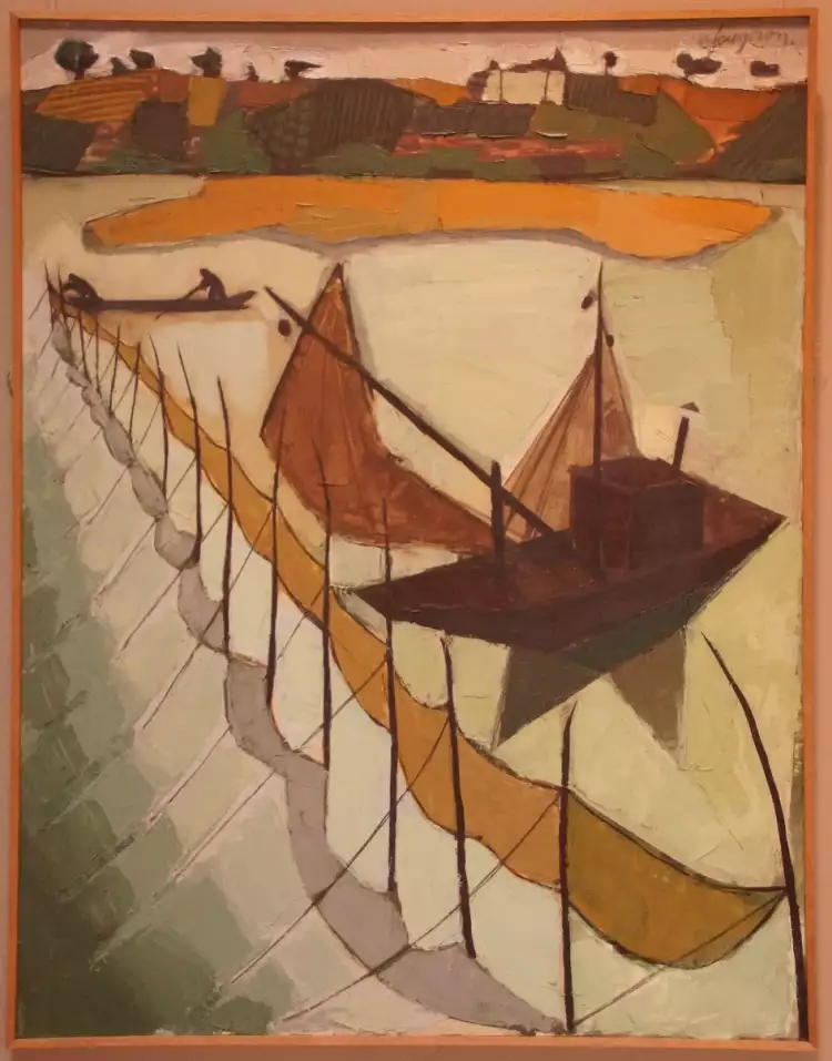 Андре Фужерон. Картина «Ловля сельди», 1964
