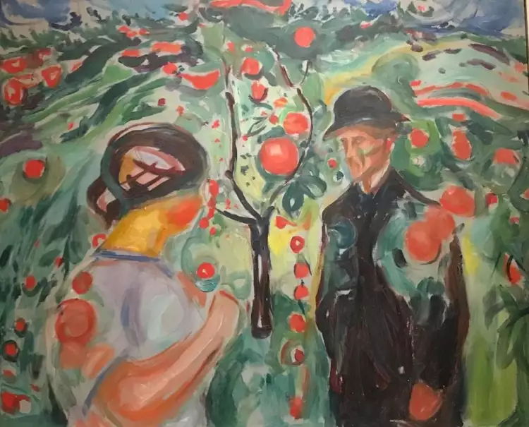Edward Munch. Unter dem Apfelbaum, 1913-1915