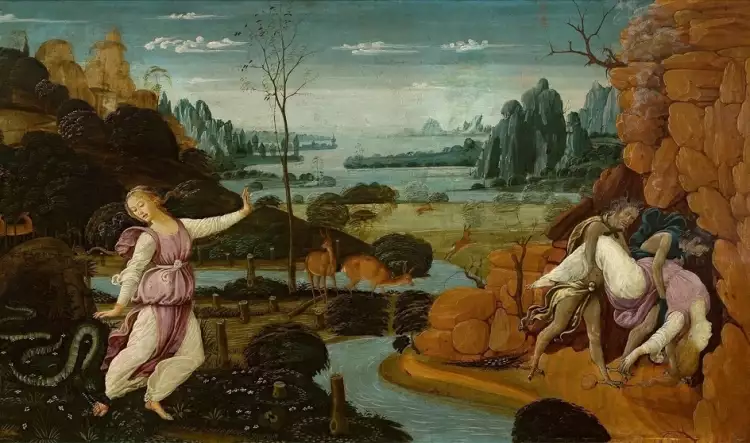 Миф об Орфее. Якопо дель Селлайо. «Орфей и Эвридика», 1480