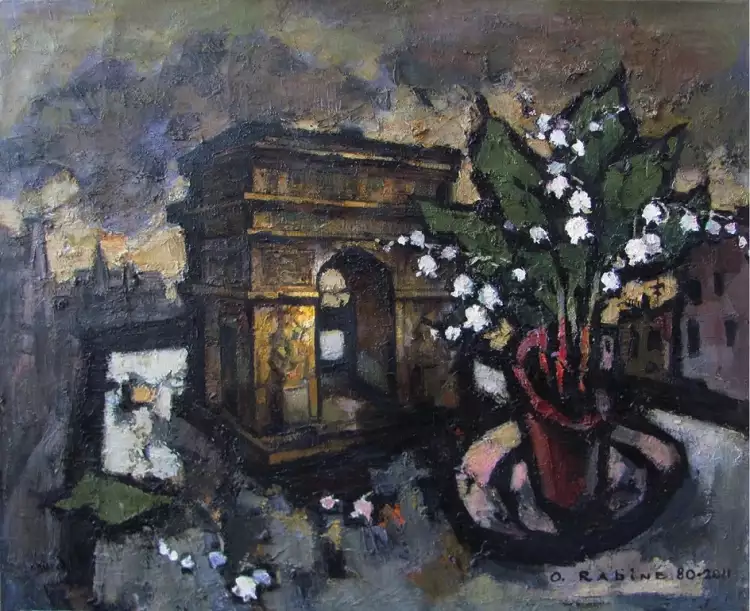 Оскар Рабин, «Кладбище № 2 им. Леонардо да Винчи »