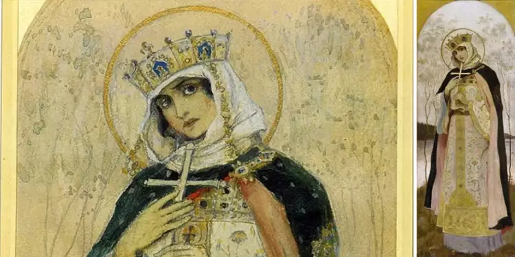 Портреты русских красавиц. «Святая равноапостольная княгиня Ольга», Михаил Нестеров, 1892 г.