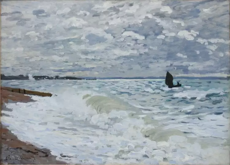 Claude Monet. The sea in Le Havre, 1868 Claude Monet. The sea in Le Havre, 1868