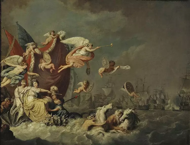 Теодор де Роде. Аллегория на Чесменскую победу, 1771