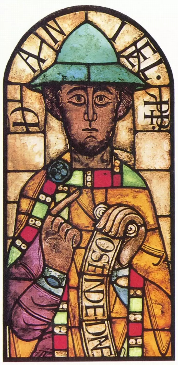 Glasmalerei. Glasmalerei Prophet Daniel aus dem Augsburger Dom, 1065 Glasmalerei. Glasmalerei Prophet Daniel aus dem Augsburger Dom, 1065