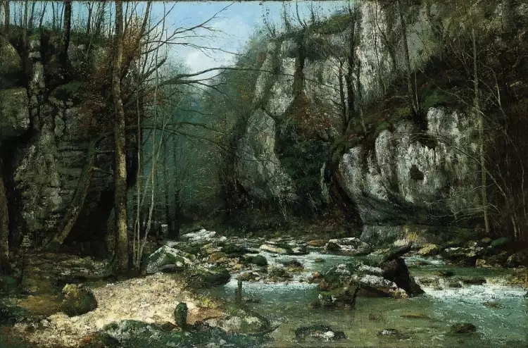 Гюстав Курбе. Ручей Пюи-Нуар в Орнане, 1868