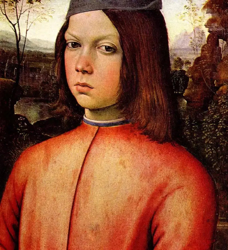 Renaissance. Pinturicchio. Portrait of a Boy, 1500 Renaissance. Pinturicchio. Portrait of a Boy, 1500