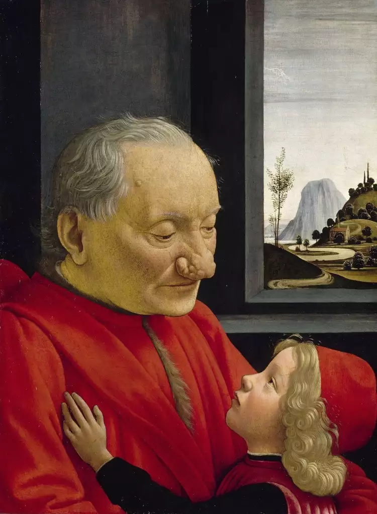 Renaissance. Domenico Ghirlandaio. An Old Man and his Grandson, 1490 Renaissance. Domenico Ghirlandaio. An Old Man and his Grandson, 1490