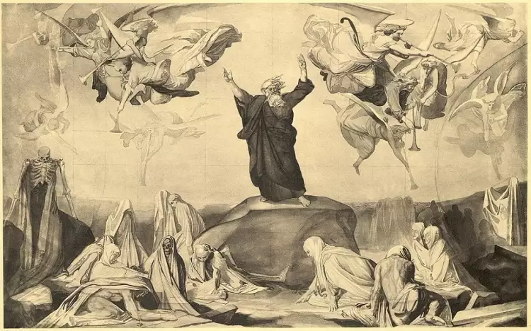 Федор Бруни. Эскиз для Исаакиевского собора «Видение Иезекииля», 1841