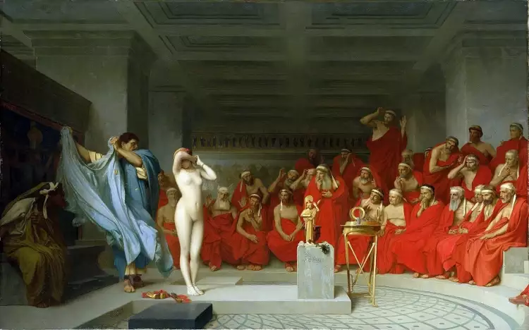 Академизм. Жан-Леон Жером. «Фрина перед Ареопагом», 1861 Академизм. Жан-Леон Жером. «Фрина перед Ареопагом», 1861