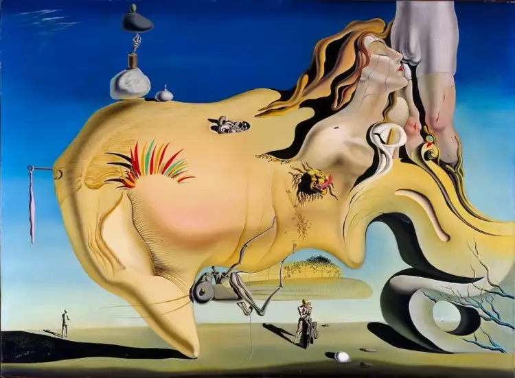 Сюрреализм. Сальвадор Дали. «Великий маструбатор», 1929 Сюрреализм. Сальвадор Дали. «Великий маструбатор», 1929