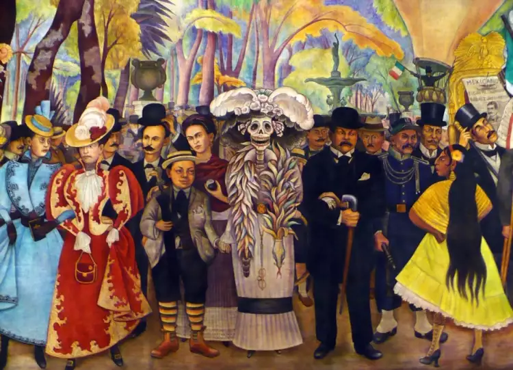 Неореализм. Диего Ривера. «Воскресный день в центральной Аламеде», 1948 Неореализм. Диего Ривера. «Воскресный день в центральной Аламеде», 1948