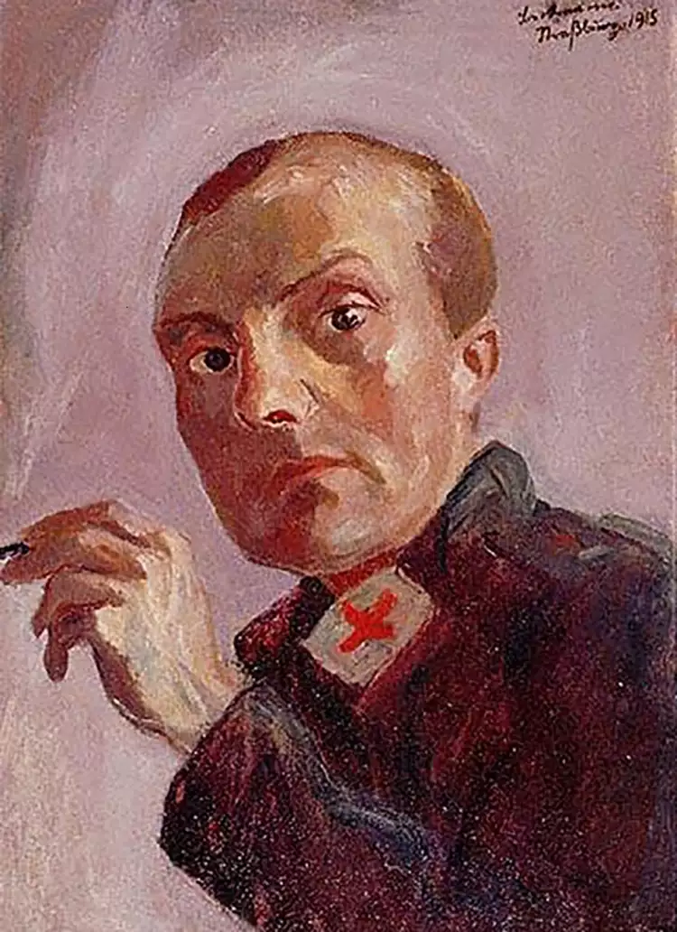 Макс Бекман. «Автопортрет», 1915