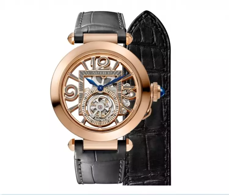 Juwelierkunst. Cartier-Uhr aus der Serie Pasha de Cartier, 1980er Jahre Juwelierkunst. Cartier-Uhr aus der Serie Pasha de Cartier, 1980er Jahre