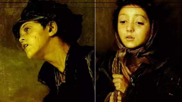 Василий Перов. Дети с картины «Тройка»