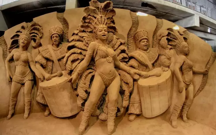 Скульптуры из песка. Музей песка в Тоттори. Южная Африка