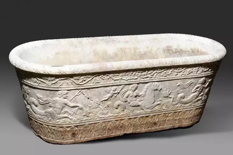 Marmor Wanne unter Verwendung von Motiven