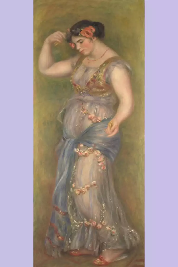 Танцы в живописи. «Танец с кастаньеттами», Ренуар