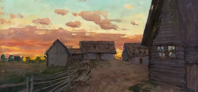 Исаак Левитан. «Избы»