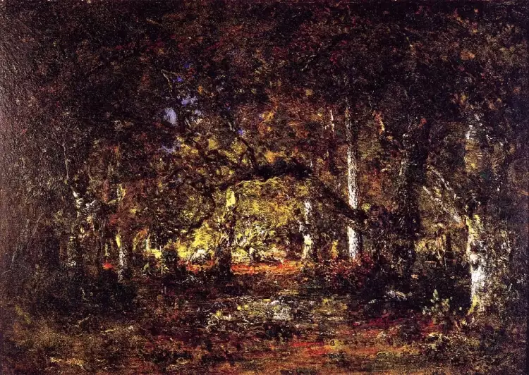Лес на картинах, или лесной пейзаж. Теодор Руссо. «В лесу», 1857 Лес на картинах, или лесной пейзаж. Теодор Руссо. «В лесу», 1857