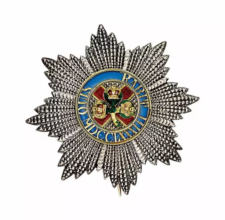 L'Ordre de Saint-Patrick. Étoile de l'Ordre de Saint-Patrick