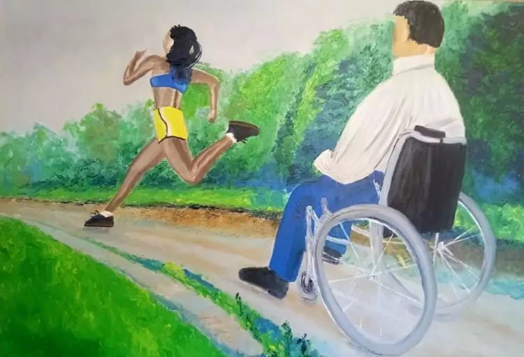 Владимир Щербинин. «Бегущая и сидящий»