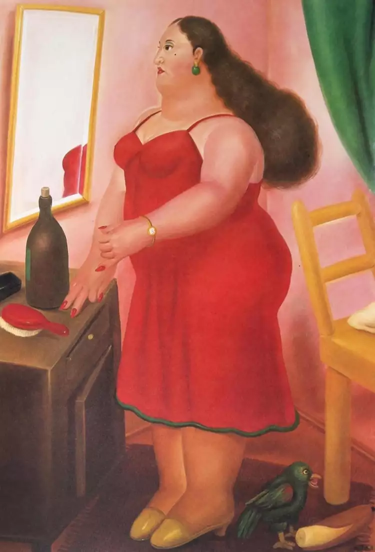 Fernando Botero. Kolumbianisches Mädchen, 1983 Fernando Botero. Kolumbianisches Mädchen, 1983