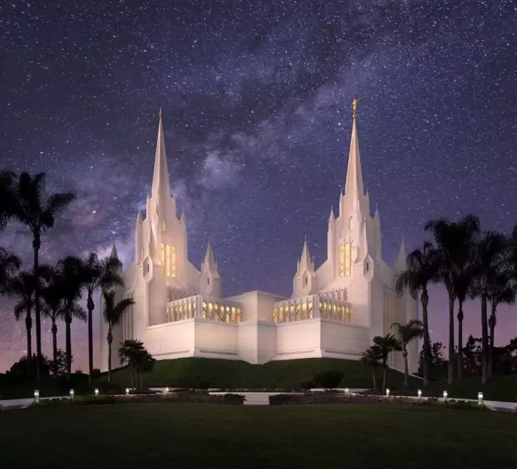 HDR-фотография. Алан Фулмер. «Храм мормонов в Сан-Диего»
