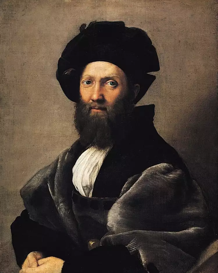 Портрет. Рафаэль Санти. «Портрет графа Бальдассаре Кастильоне», 1514-1515 Портрет. Рафаэль Санти. «Портрет графа Бальдассаре Кастильоне», 1514-1515