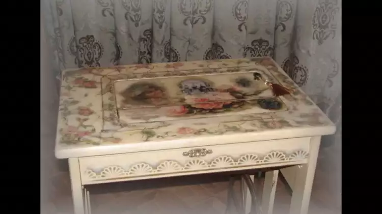 Декупаж. Декупаж кухонного стола, ХХ век