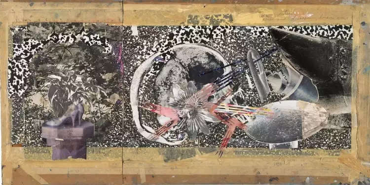 Джеймс Розенквист. Картина Source for Through the Eye of the Needle to the Anvil, 1988