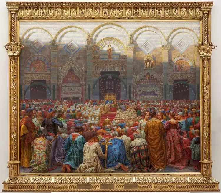 Кристиан Сартман. Картина «Таинственная свадьба в Пистойе», 1894