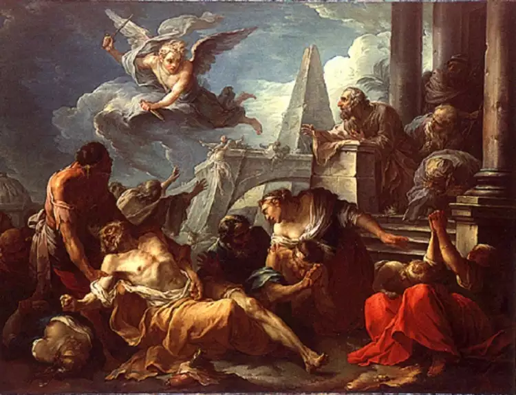 Жозеф-Мари Вьен. Картина «Давид подчиняется воле Господа», 1743