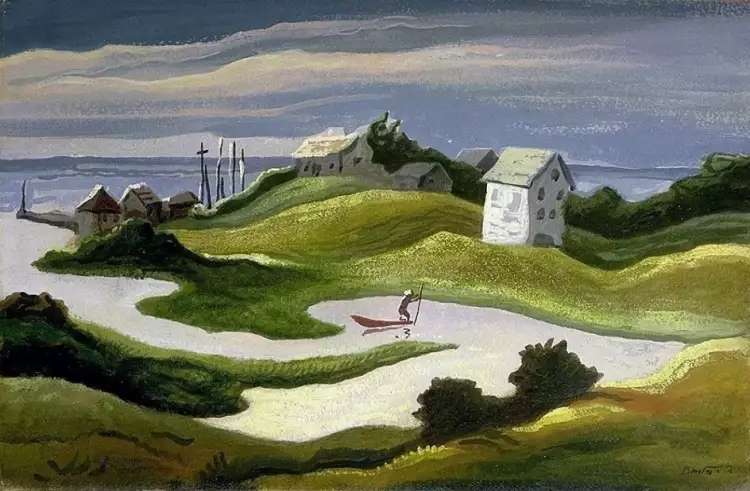 Томас Харт Бентон. Картина «Пейзаж в окрестностях Чилмарка», 1922