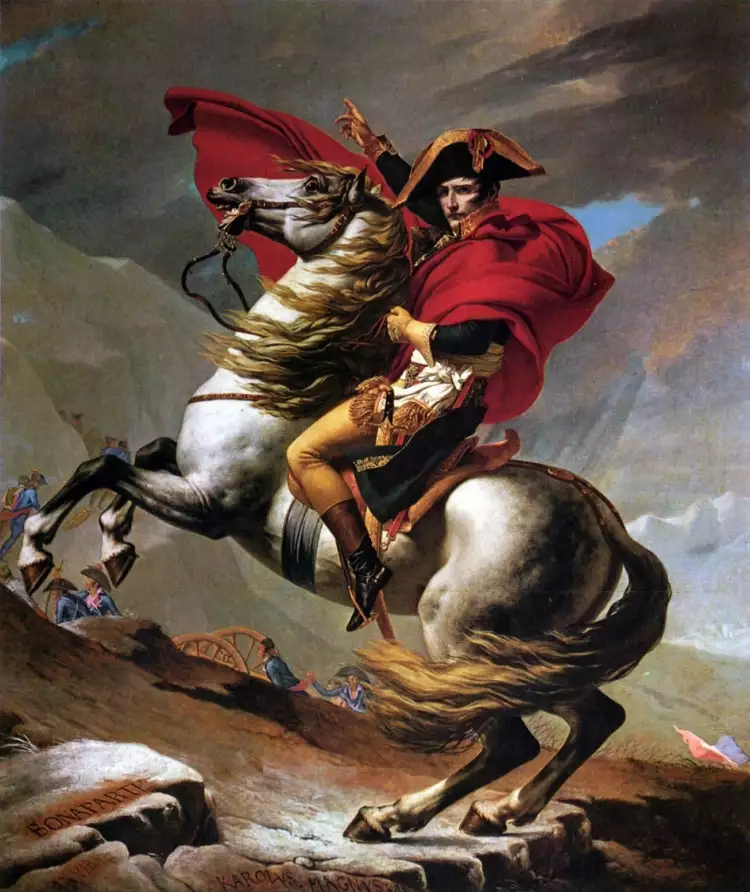 Portrait. Jacques-Louis David. Napoleon Crossing the Alps, 1801 Portrait. Jacques-Louis David. Napoleon Crossing the Alps, 1801