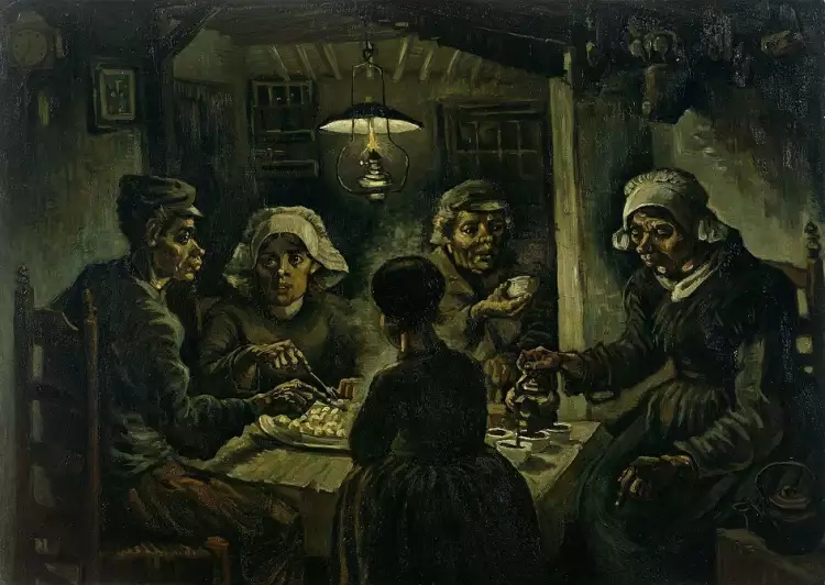 Винсент Ван Гог. «Едоки картофеля», 1885 Винсент Ван Гог. «Едоки картофеля», 1885